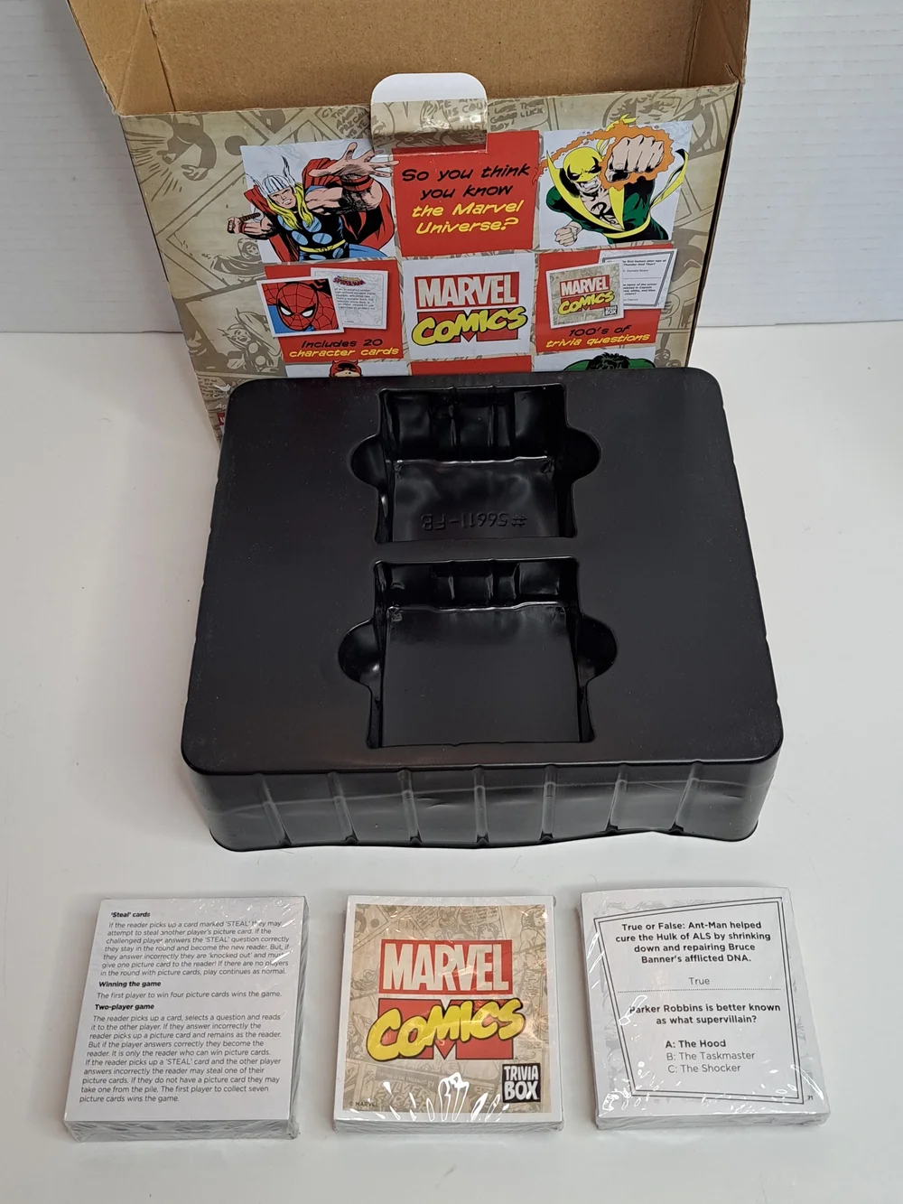 Marvel Comics 2012 Trivia Game by Cardinal Card Packs are Sealed and Complete